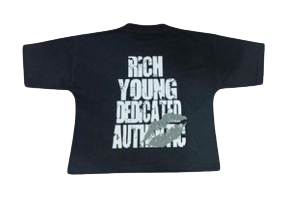 BLACK OVERSIZED CLOWDER GRAPHIC TEE