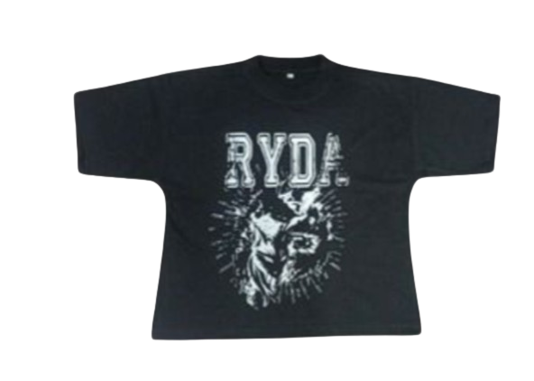 BLACK OVERSIZED CLOWDER GRAPHIC TEE